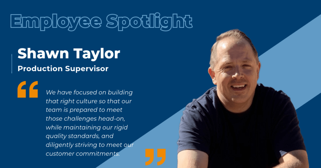 Employee spotlight - Shawn Taylor with quote