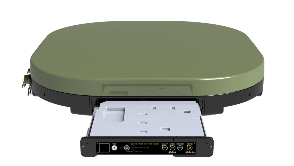 View of Osprey u8 HGL green radome with Cartridge Out